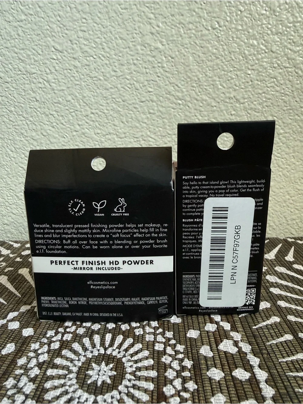 Elf Putty Blush & Perfect Finish HD Powder + Makeup Brush
